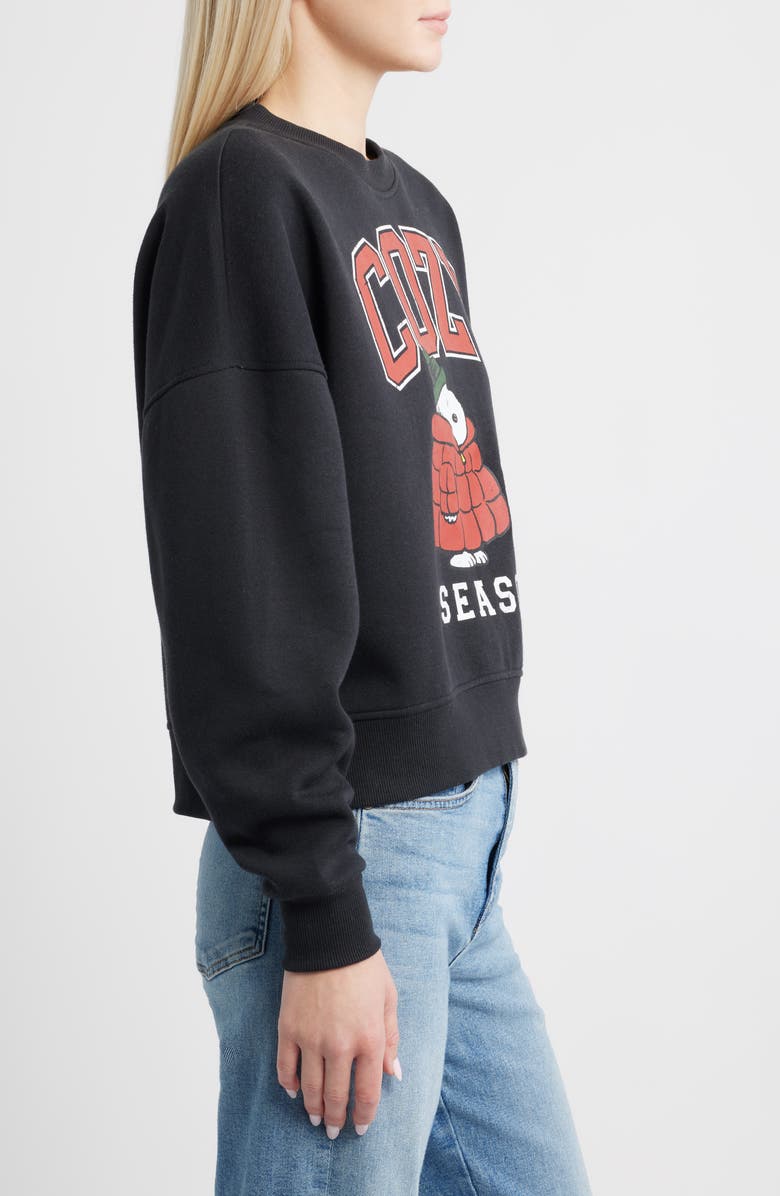 Vinyl Icons Peanuts<sup>®</sup> Cozy Graphic Sweatshirt, Alternate, color, Phantom