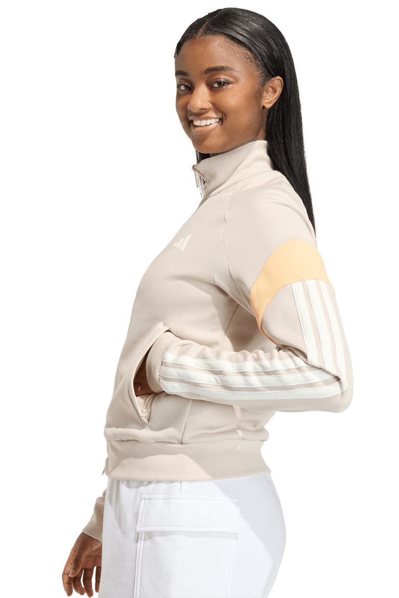 House Of Tiro Track Jacket, Alternate, color, CRYSTAL LINEN/TANGERINE