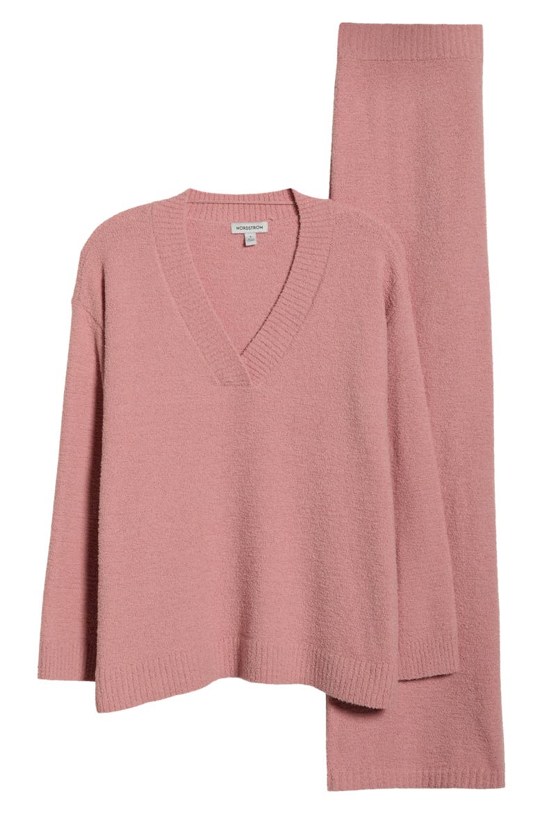 So Soft Sweater & Lounge Pants Set, Alternate, color, PINK PUFF