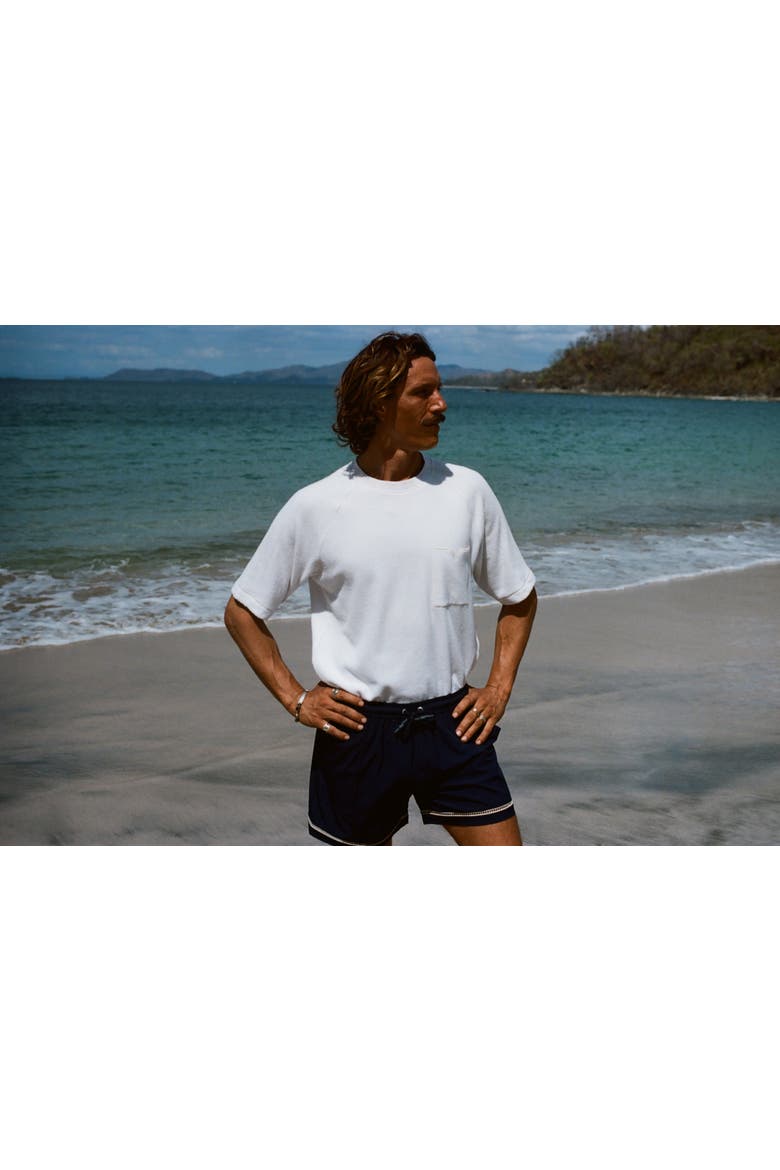 Raglan Terry Tee, Alternate, color, White