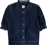 Cinq à Sept Quincy Short Sleeve Denim Jacket