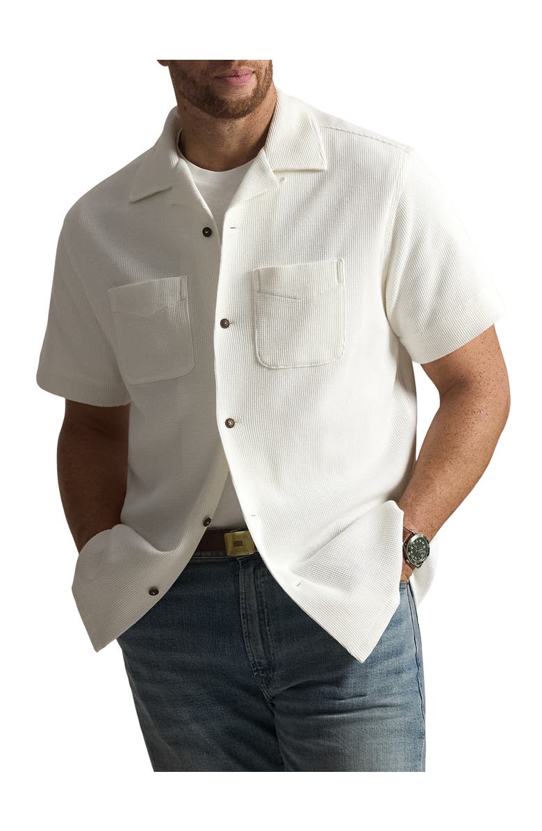 Polo Ralph Lauren Big & Tall Waffle Knit Camp Shirt, Main, color, Nevis