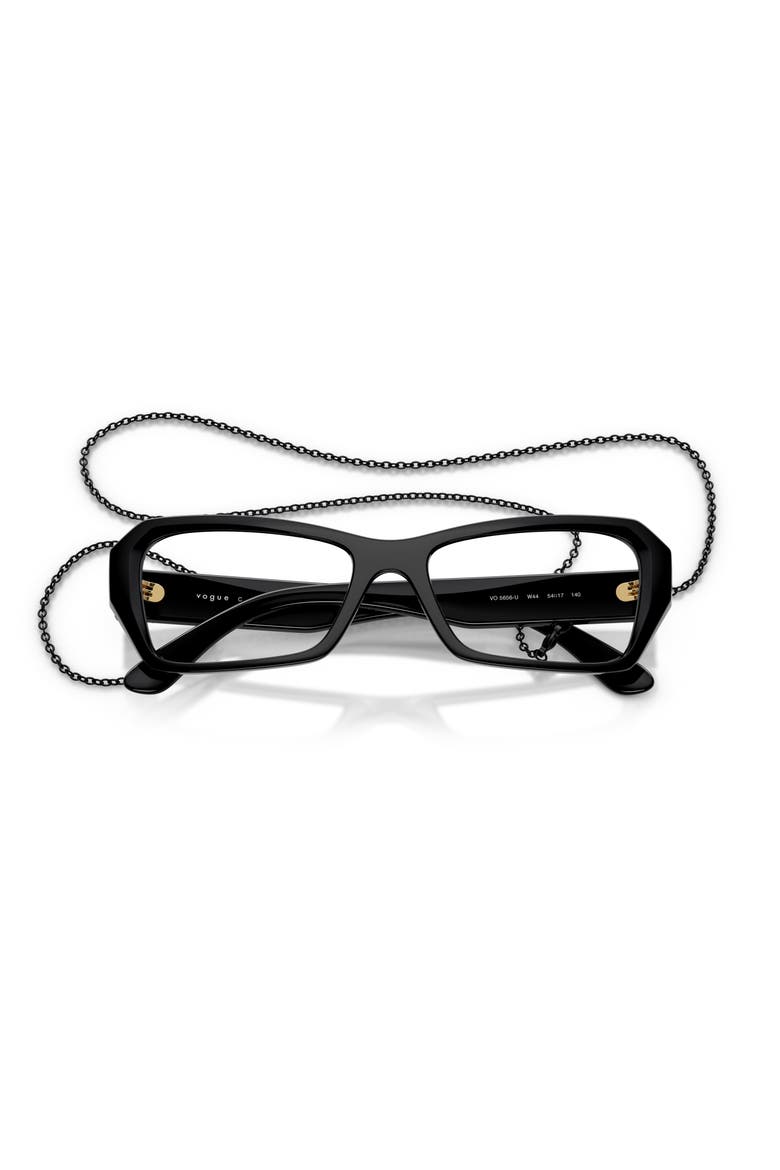 54mm Butterfly optical glasses, Alternate, color, Black