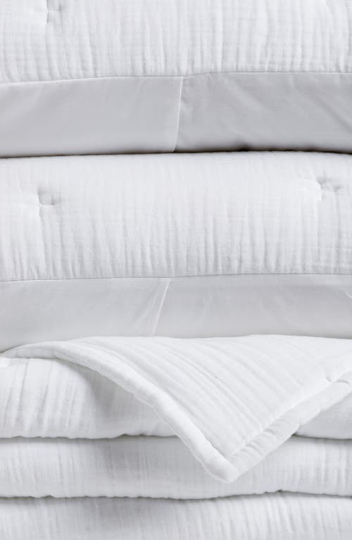 Nordstrom Cotton Gauze Quilt & Shams Set In White