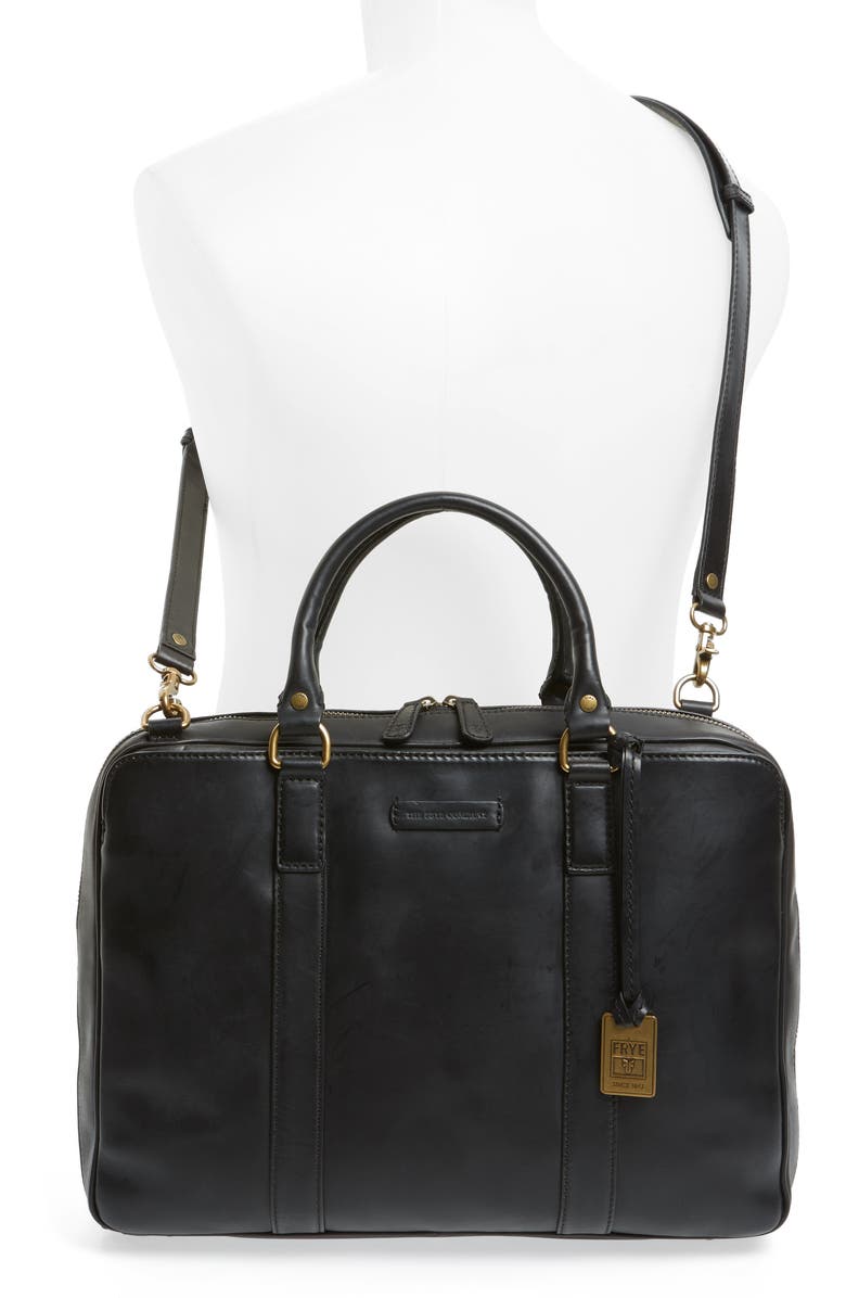 Frye David Leather Briefcase, Alternate, color,
