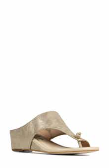 Donald Pliner Toe Loop Wedge Sandal