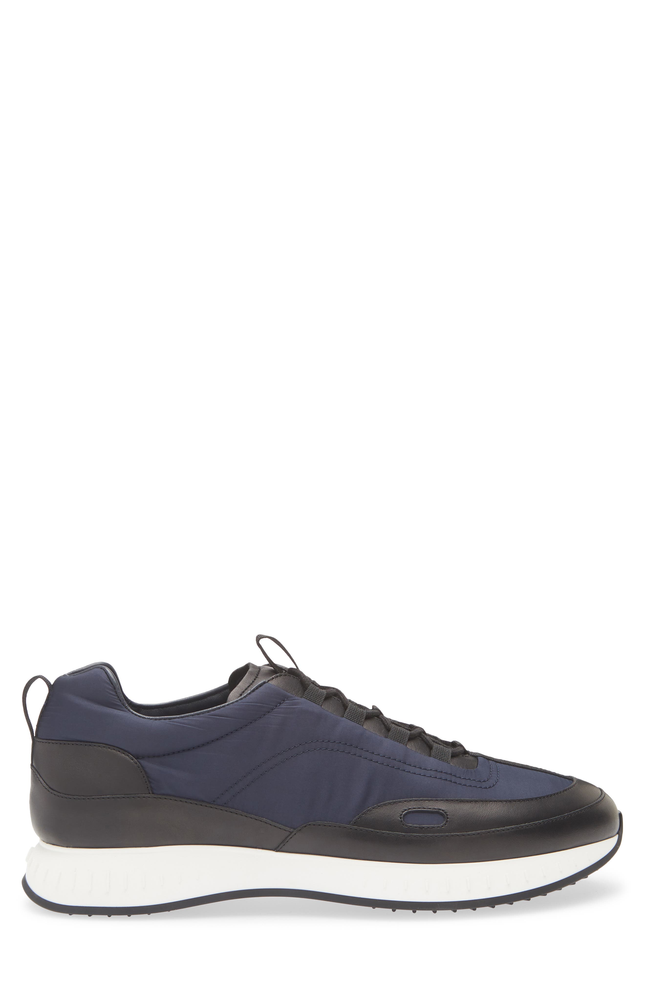 John Lobb Laced Stream Sneaker, Alternate, color, Black/ Navy