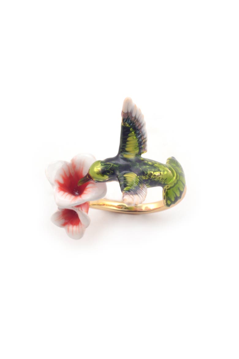 Hummingbird Ring, Alternate, color, Hummingbird