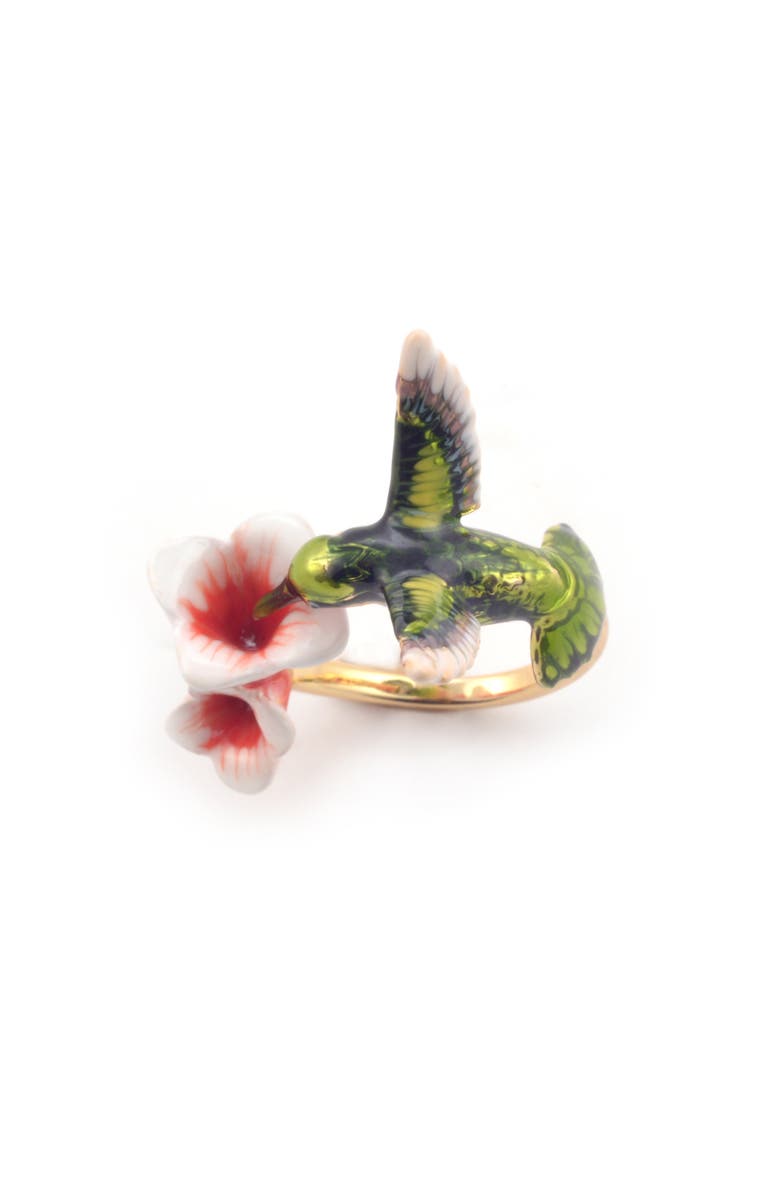 Bill Skinner Studio Hummingbird Ring, Alternate, color, Hummingbird
