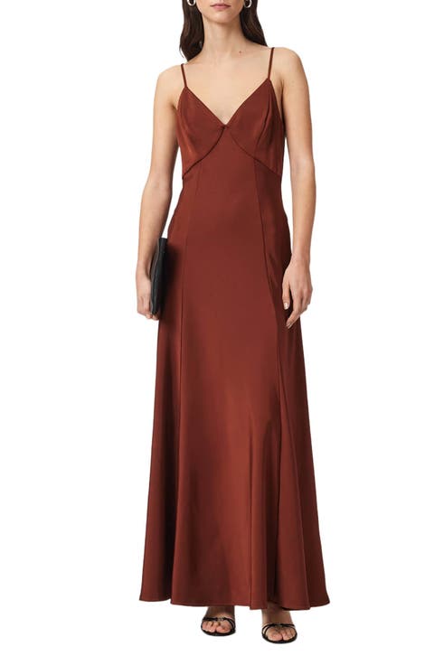 Irina Satin Maxi Slipdress