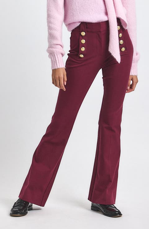 Robertson High Waist Flare Sailor Pants