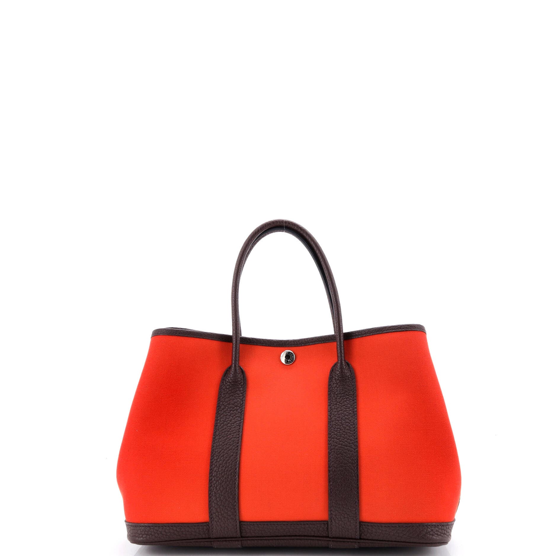 Pre-Owned Hermes Garden Party Tote Toile and Leather 30, Alternate, color, 