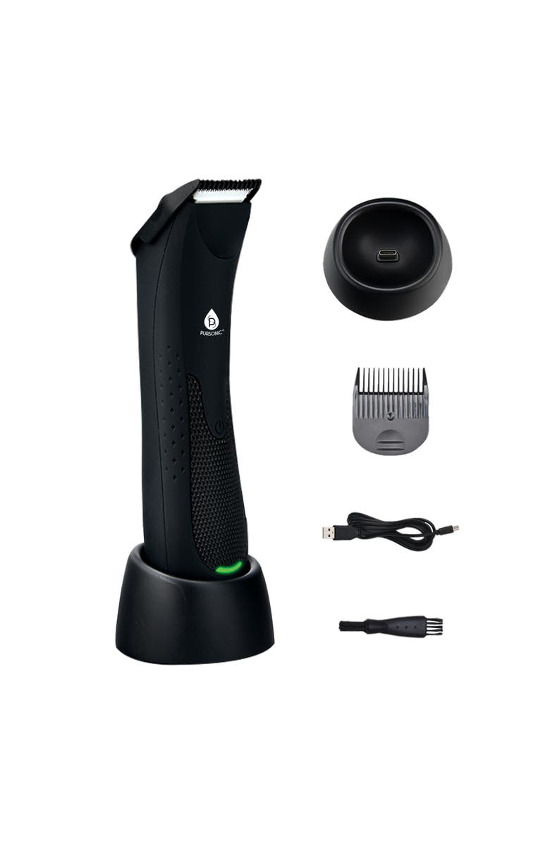 PURSONIC Mario Lopez Wireless Body Hair Trimmer & Shaver, Alternate, color, Black