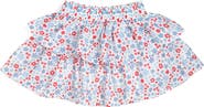 Sweet Wink Patriotic Floral Skort