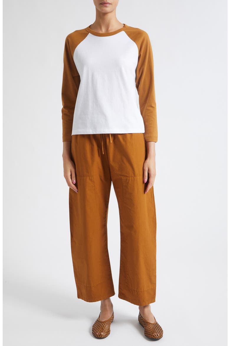 Margo Baseball T-Shirt, Alternate, color, WHITE/ COPPER