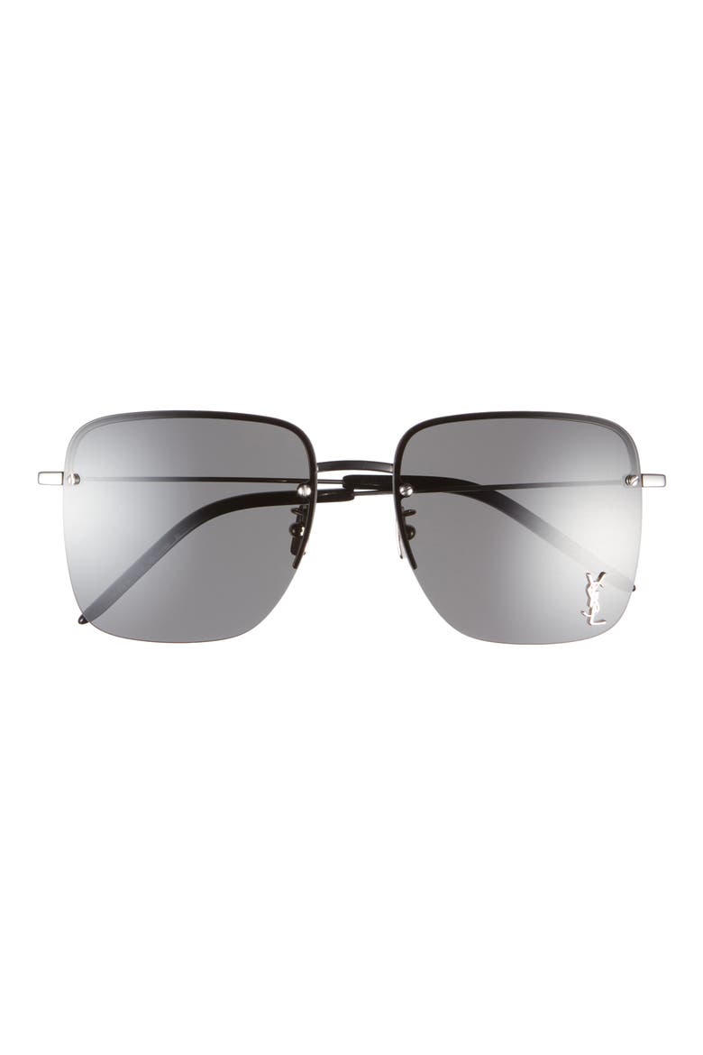Square Sunglasses, Main, color, SILVER SILVER GREY