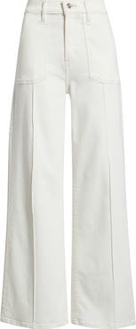 FRAME Le Slim Palazzo Pintuck High Waist Wide Leg Jeans