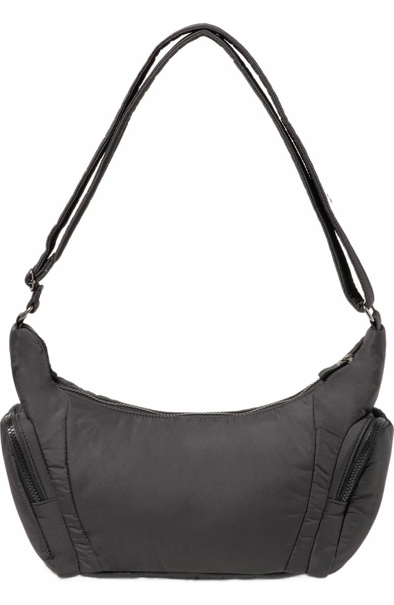 BAGGALLINI Banana Sling Crossbody Shoulder Bag, Alternate, color, Black Puff
