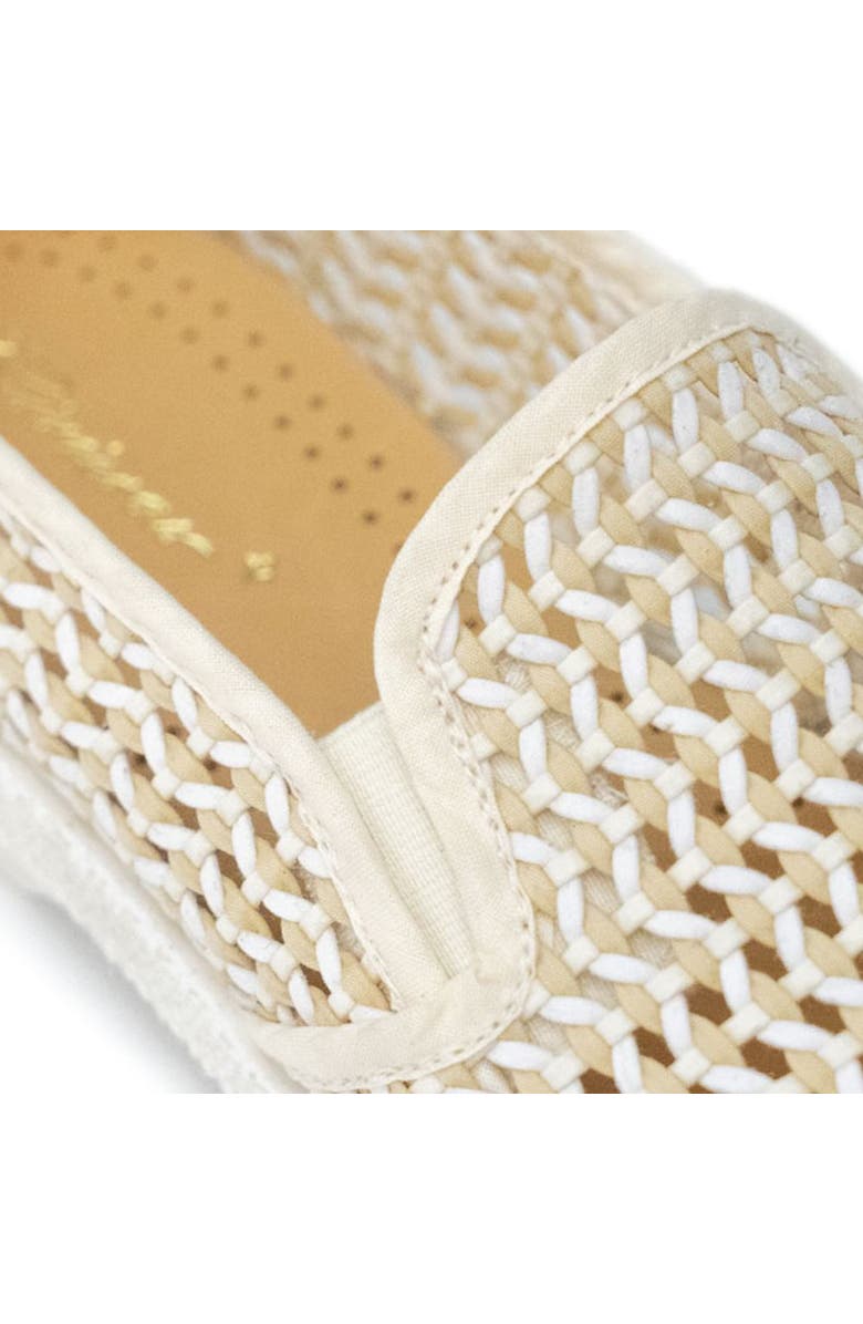 Rivieras Classic Woven Cotton Slip-On Loafer, Alternate, color, White Beige