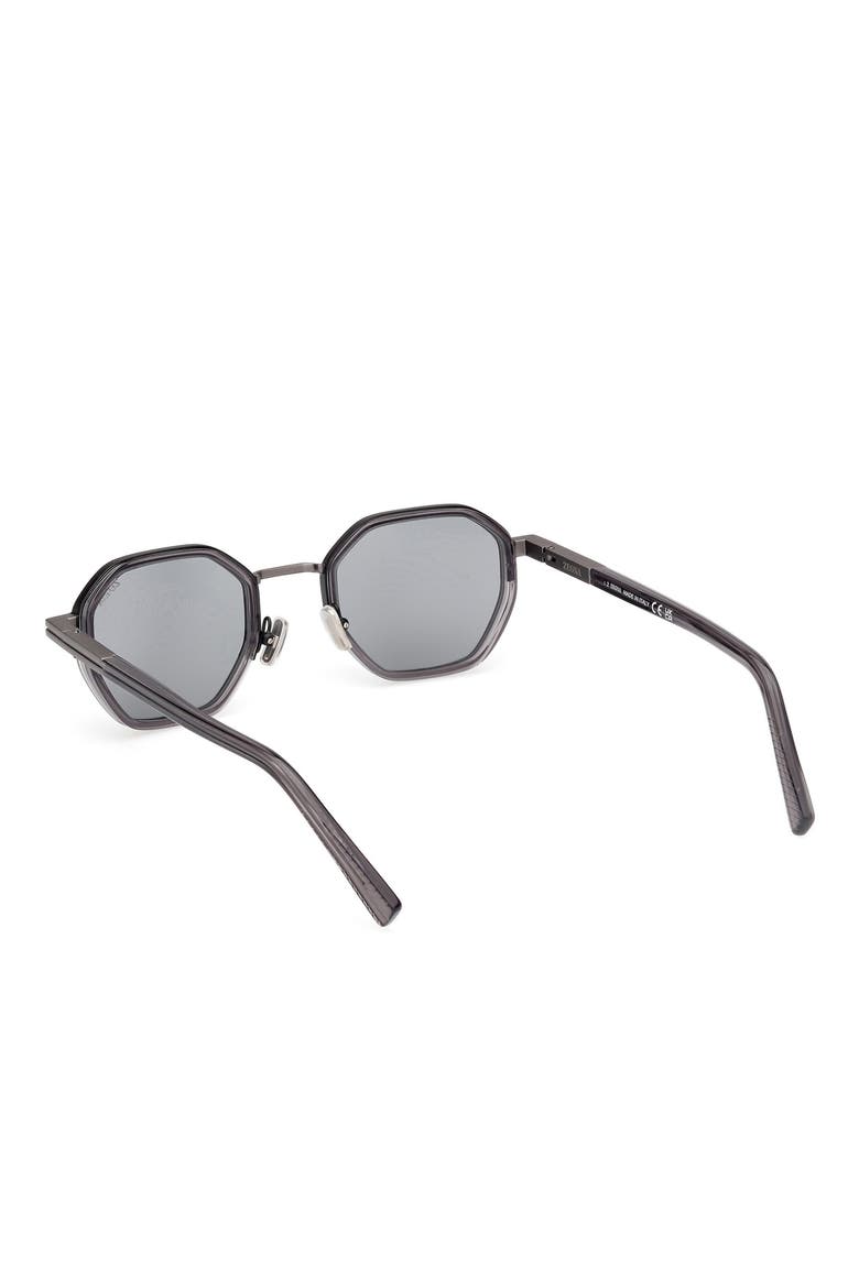 50mm Geometric Sunglasses, Alternate, color, GREY/ OTHER / SMOKE