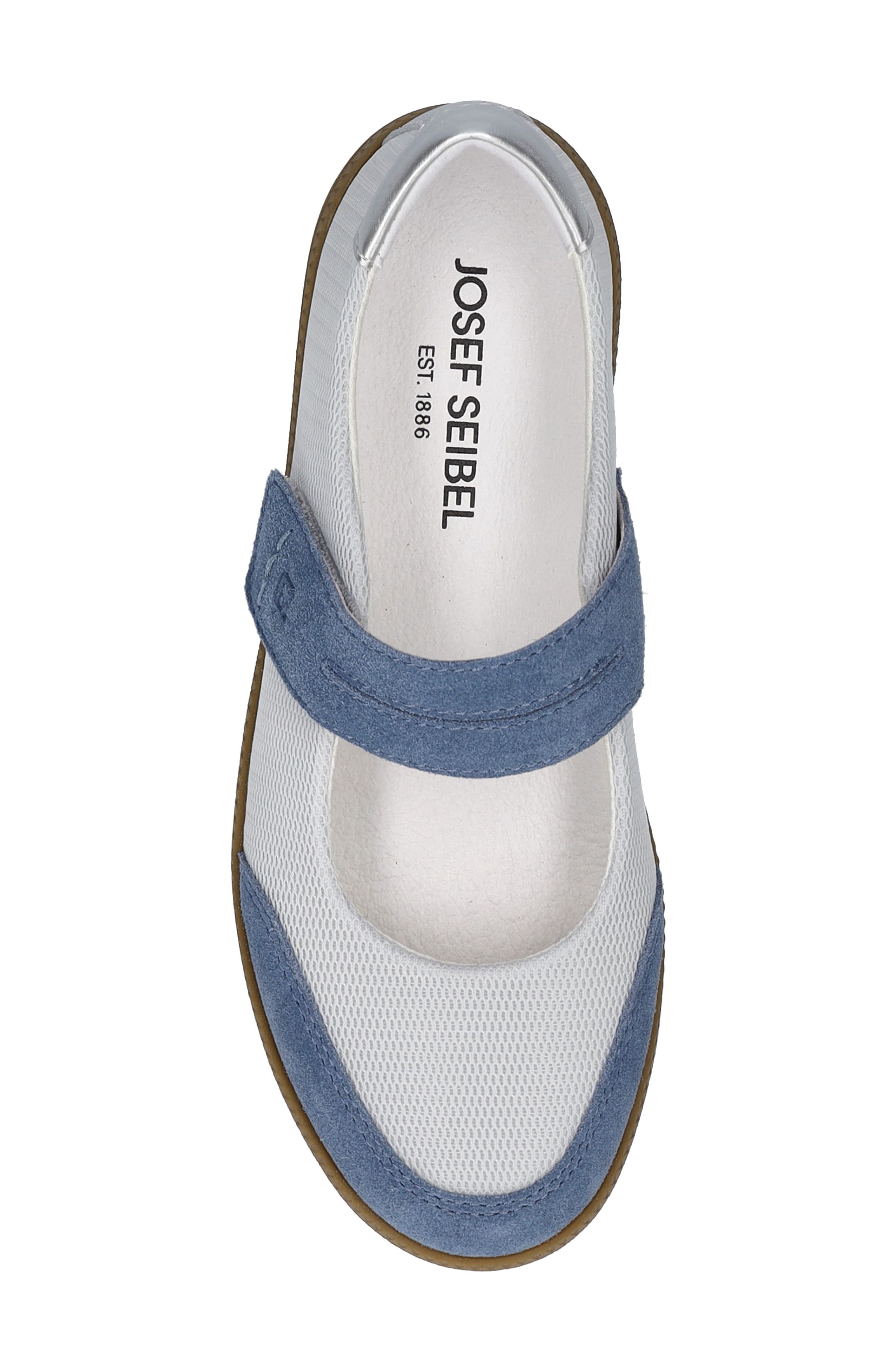 Jolene Mixed Media Mary Jane Sneaker, Alternate, color, SLATE BLUE SUEDE