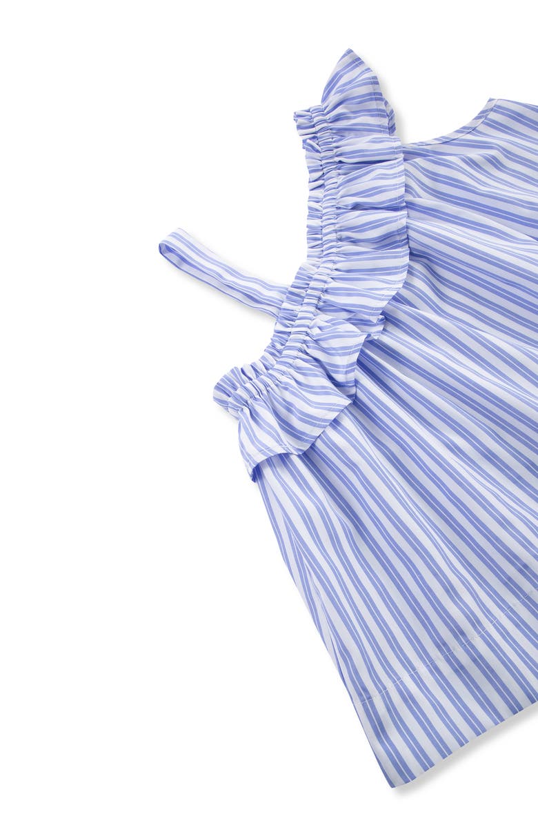 Habitual Kids Kids' Stripe Ruffle Shoulder Top, Alternate, color, Blue