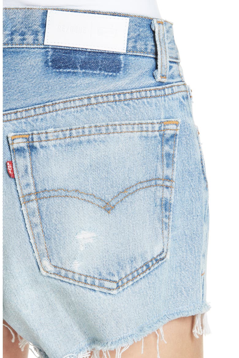 The Short Denim Shorts, Alternate, color, INDIGO