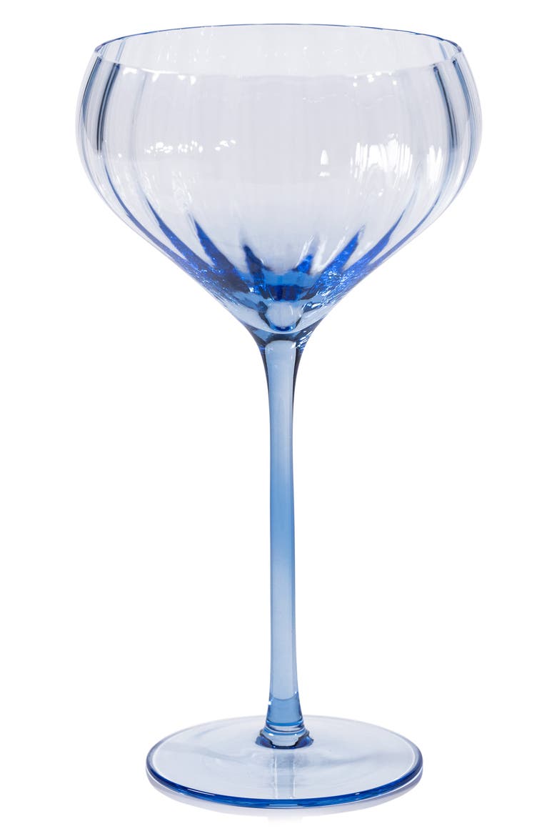 Malden Optic Set of 4 Cocktail Glasses, Main, color, BLUE