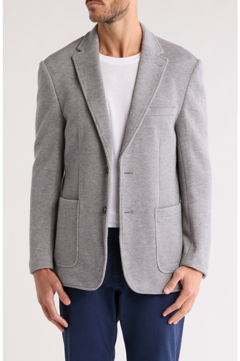 Knit Sport Coat, Main, color, GREY
