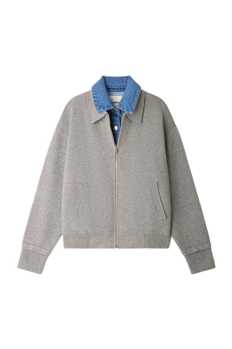 2-in-1 zip cardigan, Alternate, color, Grey