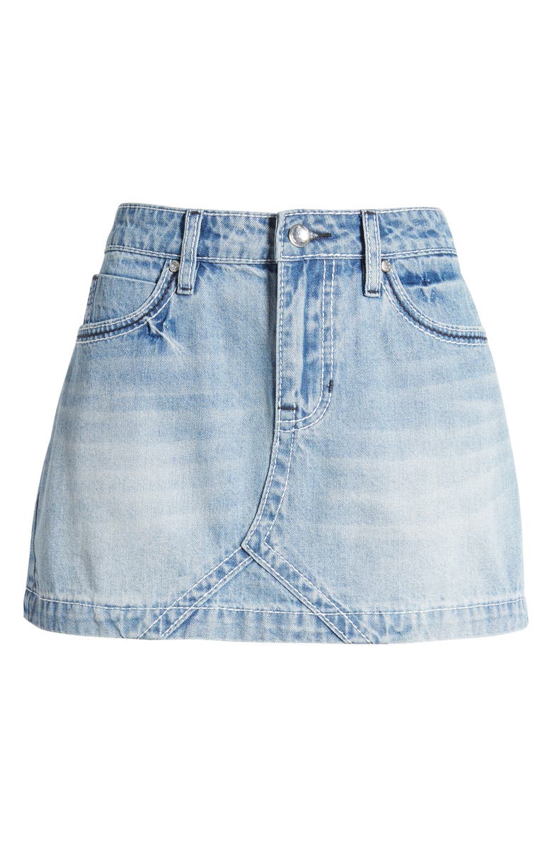 PTCL Winged Out Denim Miniskirt, Alternate, color,