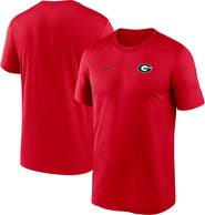 Nike Men's Nike Red Georgia Bulldogs 2025 Sideline Small Logo Legend Performance T-Shirt