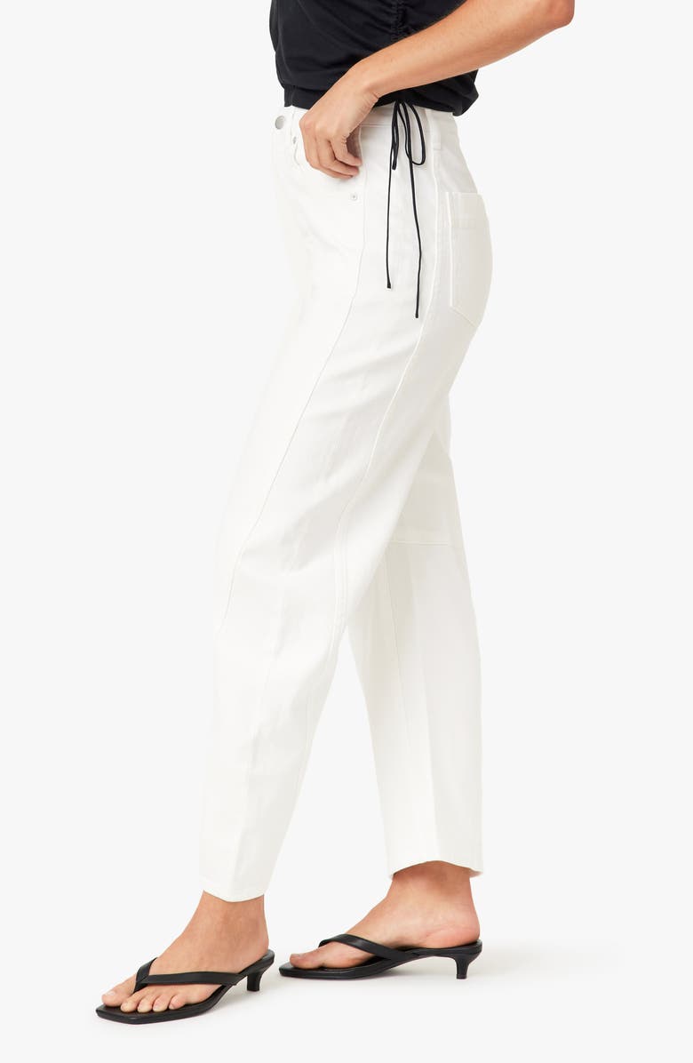 Habitual Harper High Waist Crop Barrel Leg Jeans, Alternate, color, White