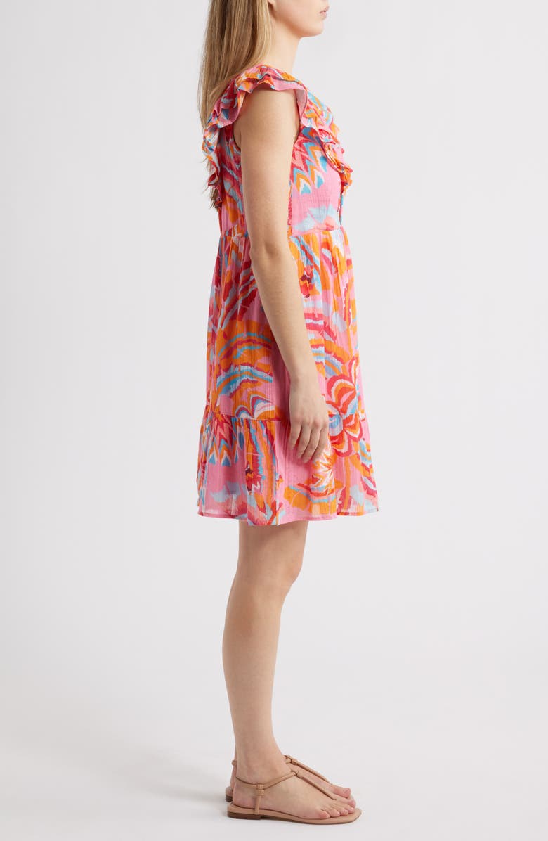 Hatley Blooming Palms Zoe Cotton Blend Dress, Alternate, color,