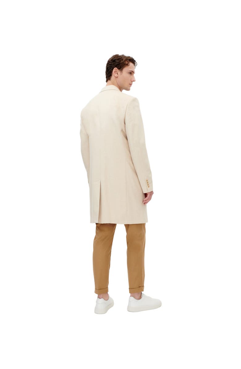 GOBI Mongolian Cashmere Classic Single Breasted Coat, Alternate, color, Beige