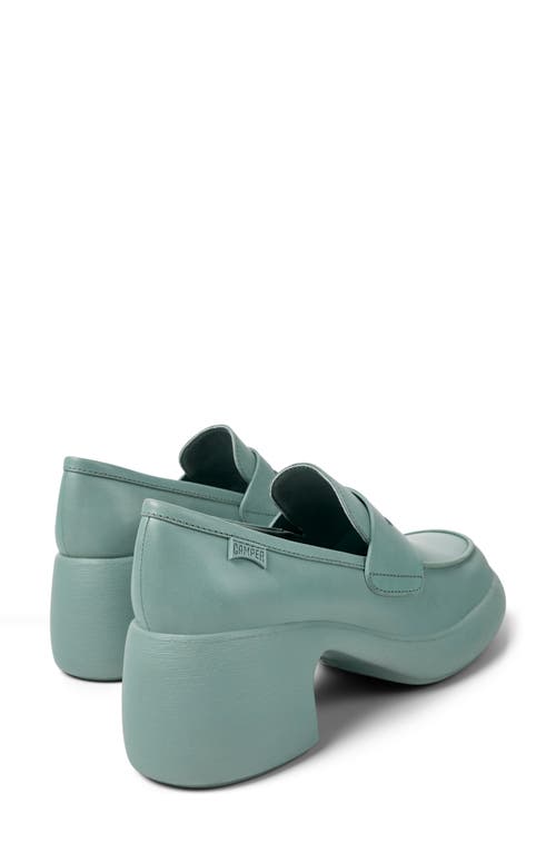 Camper Thelma Ii Platform Loafer In Medium Green