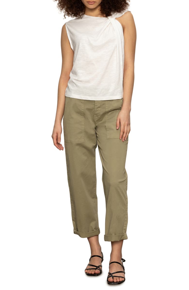 Sanctuary So Twisted Asymmetric Top, Alternate, color, White