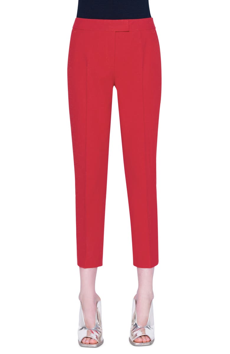 Akris punto Frankie Stretch Cotton Pants, Main, color, 