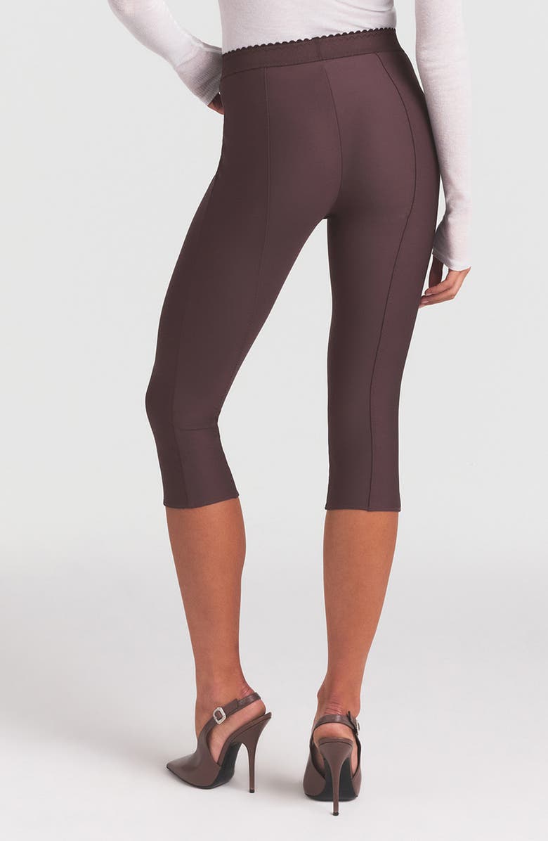 SKIMS High Waist Capri Pants, Alternate, color, Raisin