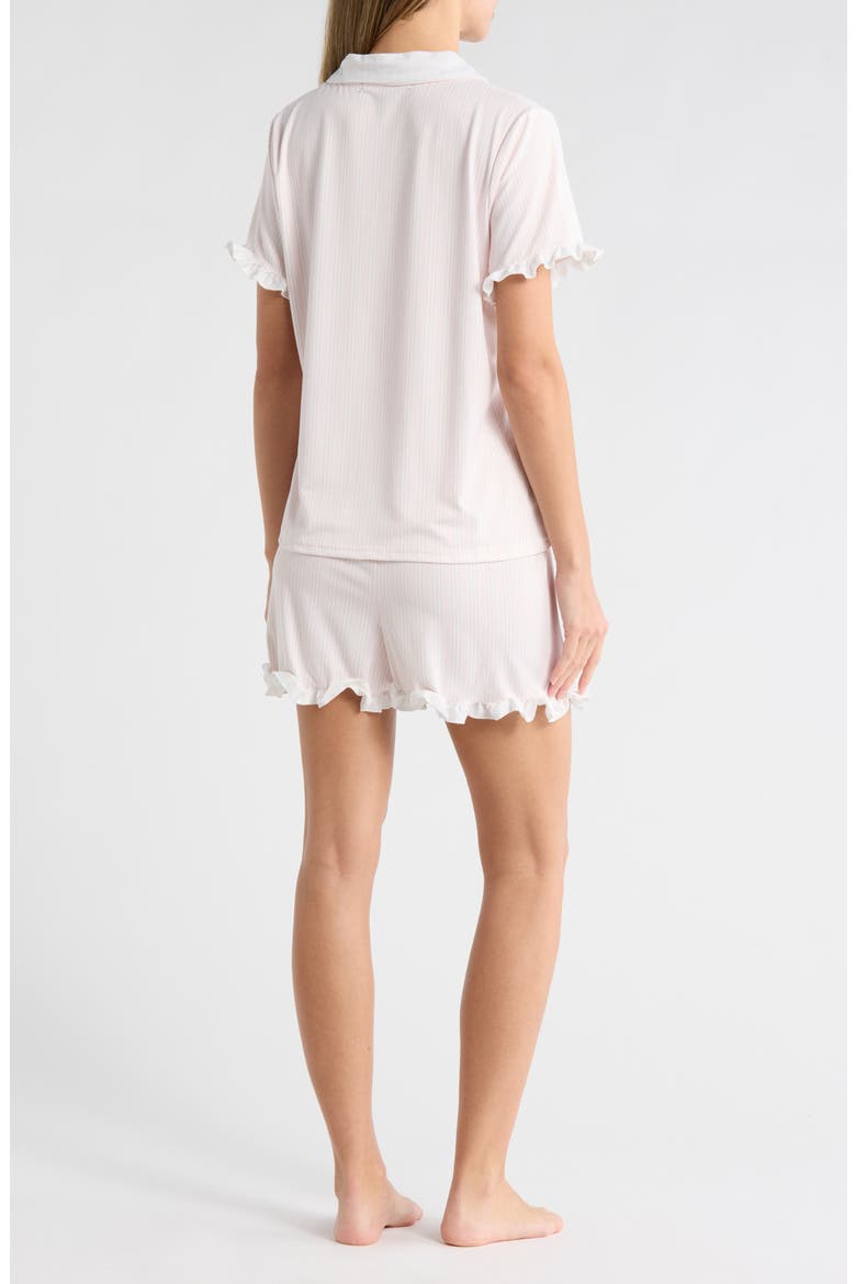 Ruffle Short Pajamas, Alternate, color, HEAVENLY PINK MULTI