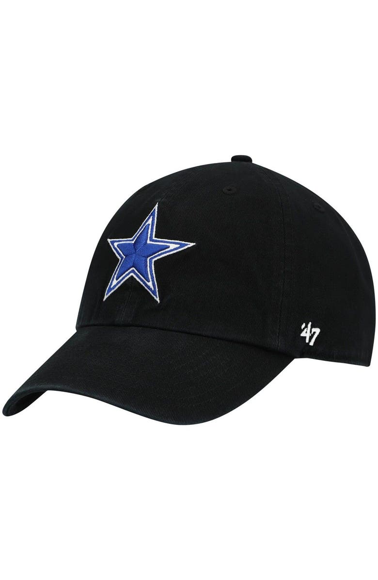 '47 Men's '47 Black Dallas Cowboys Primary Clean Up Adjustable Hat, Main, color, Black