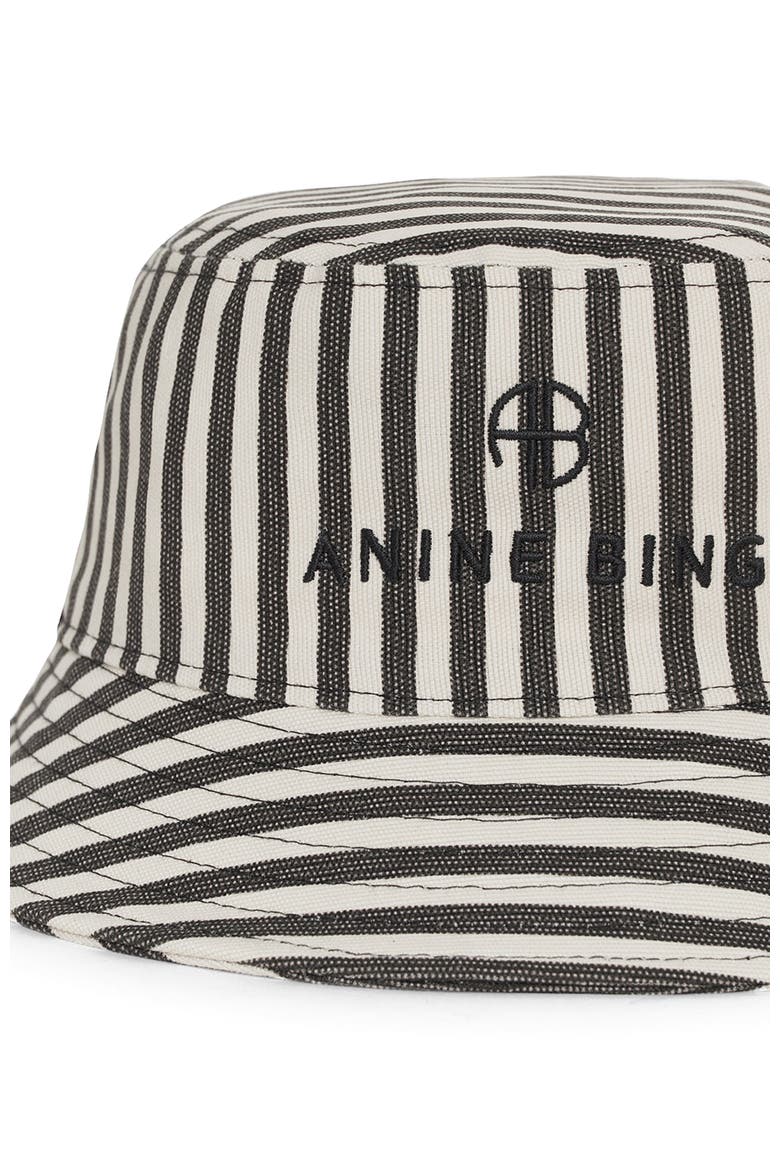 Nicks Bucket Hat, Alternate, color, White And Black Stripe