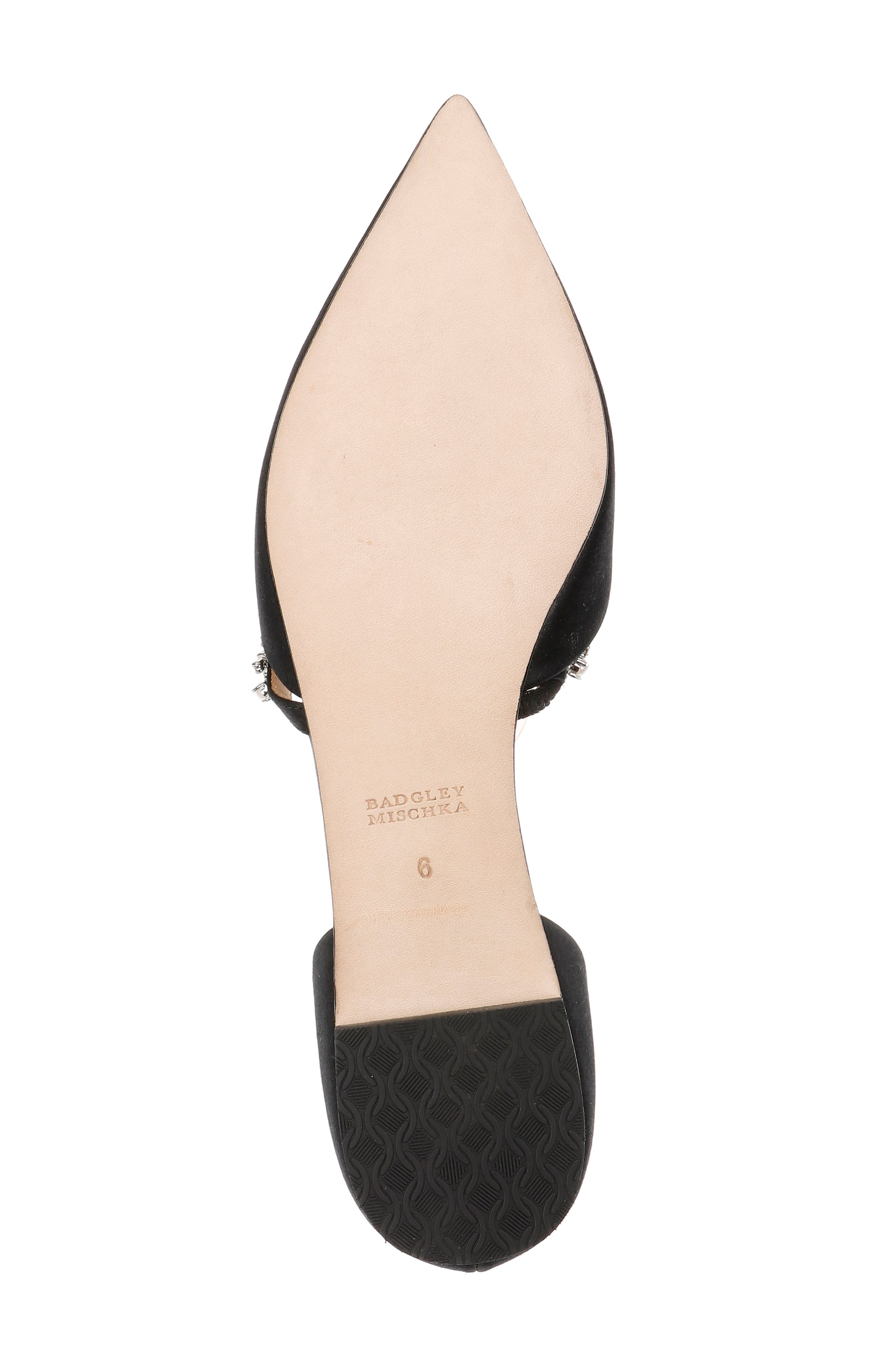 Natalia d'Orsay Flat, Alternate, color, BLACK