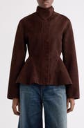 Alaïa Suede Peplum Jacket
