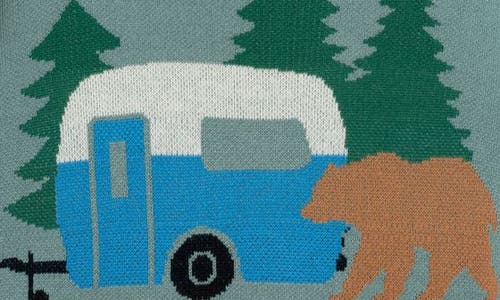 Andy & Evan Kids' Cotton Crewneck Sweater In Green