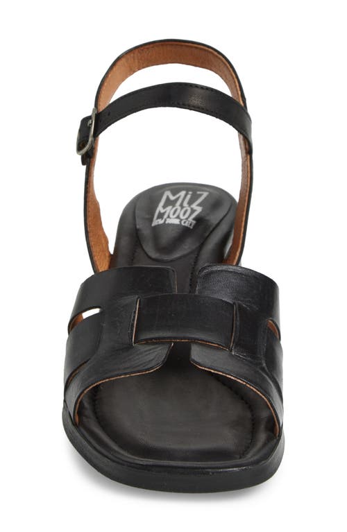 Miz Mooz Oakley Block Heel Sandal In Black