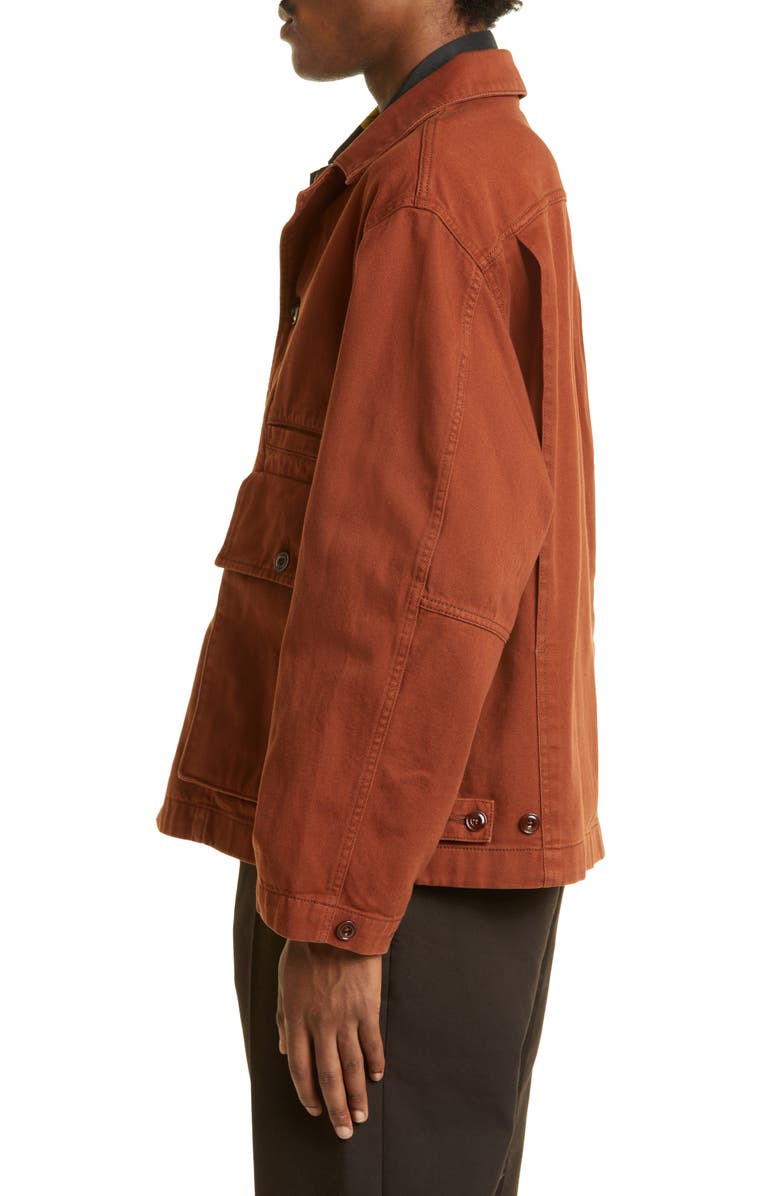 Lemaire Boxy Cotton Twill Jacket, Alternate, color,