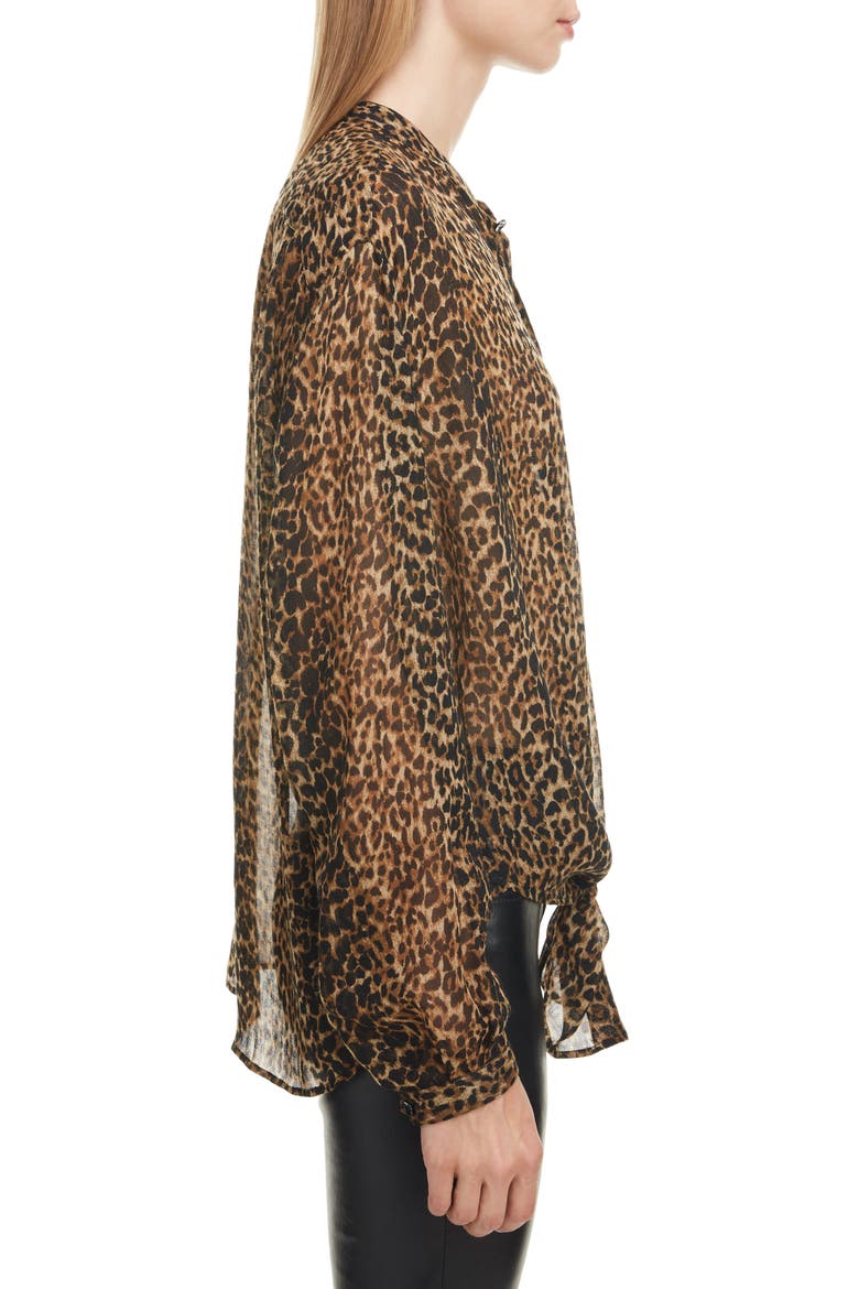 Leopard Print Wool Tunic, Alternate, color, LEOPARD