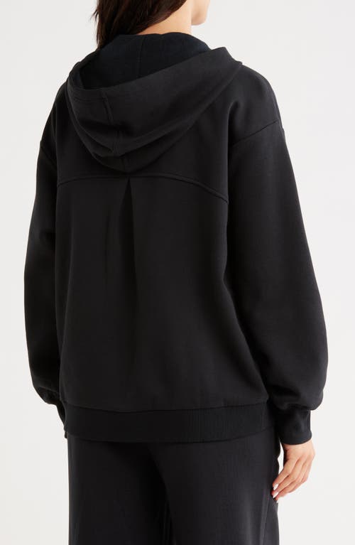 Z By Zella Feather Fleece Zip Hoodie In Black