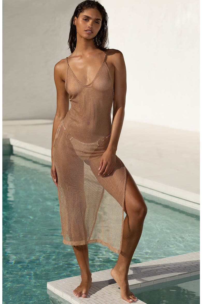 Dudley Maxi Dress, Alternate, color, Nude